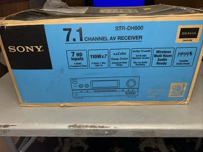 Sony 7.1 Channel AV Receiver STR-DH800 7 HD Inputs 110w X7 Dolby True HD NIB - Image 1 of 4
