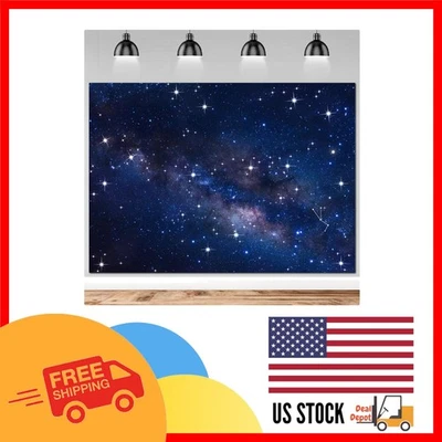 Telón de fondo con tema espacial de 8x6 pies - Perfecto para fotomatones y celebraciones festivas Foto 1 de 4
