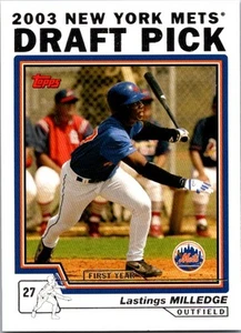 2004 Topps Lastings Milledge DPK, RC 680 New York Mets - Picture 1 of 2
