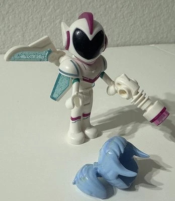 La LEGO Película 2 Sweet Mayhem Girl Mini Figura Casco Láser Peluca de Pelo Azul-DEFECTUOSA Foto 1 de 4