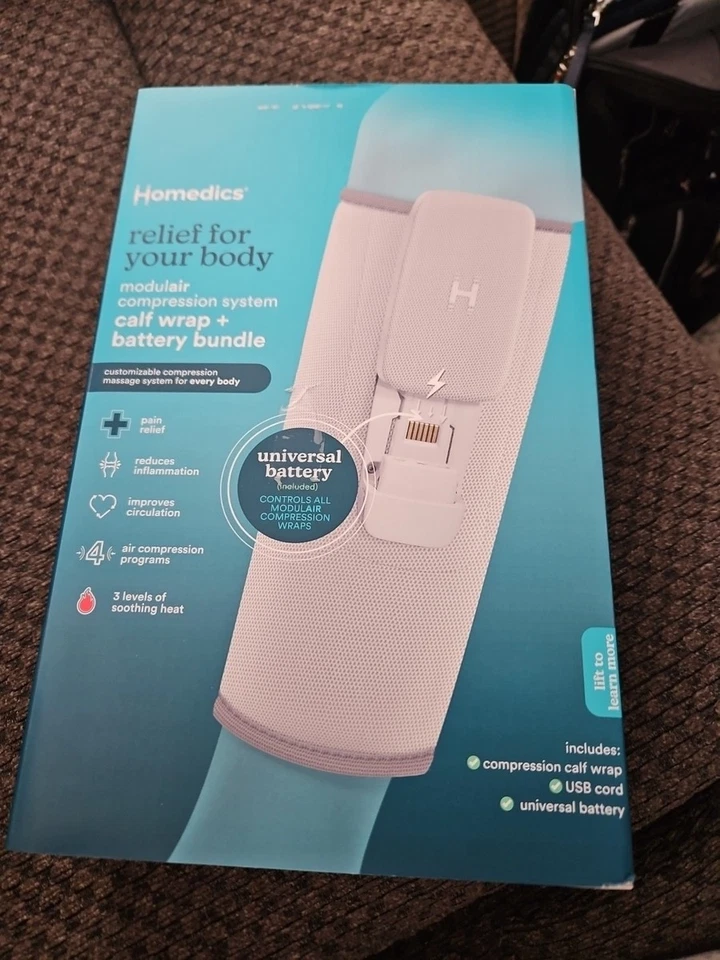 Masajeador Homedics MODULAIR SR-CMXC10HJ Kit de envoltura de pantorrilla de compresión Foto 1 de 1