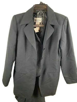 Danny and Nicole Tres Piezas Falda Traje Azul Marino Talla 8 Mujer’s Chaqueta Chaleco Falda Maxi Foto 1 de 4