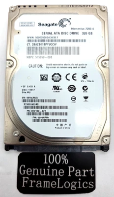 Seagate Momentus 7200.4 320GB 2.5" HDD Working & Wiped Clean - Image 1 of 2
