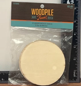 Runde Holzscheiben 3,5" 4er Pack Hobby Lobby Holzhaufen Spaß Bastelbedarf 1016898 - Bild 1 von 2