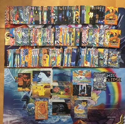 Vintage Pokemon Card Lot Topps Foil Etc 143 Cards Charizard Blastoise Venusaur - Image 1 of 4