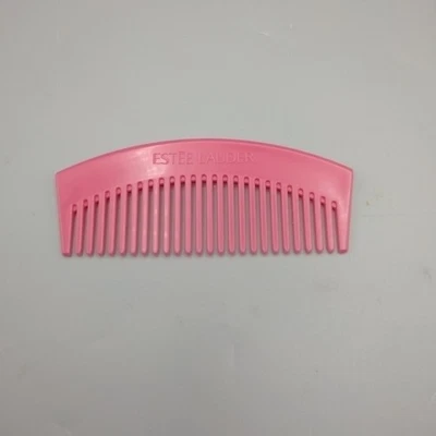 Estee Lauder Plastic Hair Comb Wide Tooth Rounded Pink - Image 1 of 3
