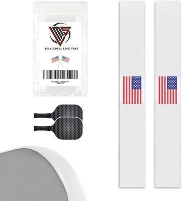 BRAND: JJ LMS Pickleball Paddle Protection Tape - Head Edge Guard 26mm Width, White