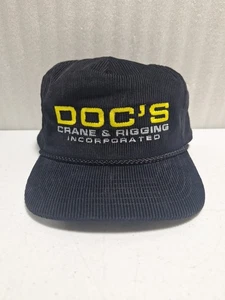 Vintage Cord Trucker Mütze Doc's Crane & Rigging Fort Wayne, IN - Made in USA - Bild 1 von 11