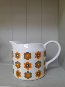 VINTAGE SUNGLOW MIDWINTER LARGE JUG BY JESSIE TATE RETRO MARQUIS OF QUEENSBURY - Picture 1 of 15