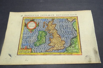 Mapa antiguo de Gran Bretaña e Irlanda por Petrus Bertius 1618 Foto 1 de 4