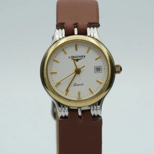 LONGINES PRESENCE 24MM QUARTZ STAHL/GOLD SCHÖNER ZUSTAND VINTAGE L5.149.3 L014 - Bild 1 von 9
