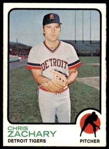 1973 TOPPS CHRIS ZACHARY. DETROIT TIGERS #256 - Picture 1 of 2