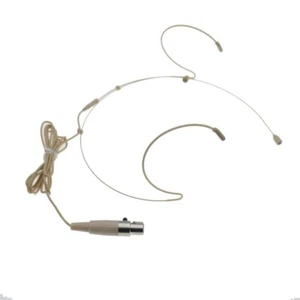 Mini 3Pin Beige Headset Microphone for AKG Samson Wireless BeltPack transmitter - Picture 1 of 4