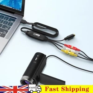 USB Video Capture Card VHS TV DVD VCR VHS To Digital Converter (Male connector) - Afbeelding 1 van 8