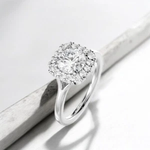 Diamond Engagement Ring IGI or GIA Real Round 0.80 Ct PT950 Platinum Sizes 5 6 7 - Picture 1 of 10