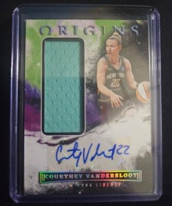 2023 PANINI ORIGINS WNBA COURTNEY VANDERSLOOT AUTO AUTOGRAPH JERSEY LIBERTY