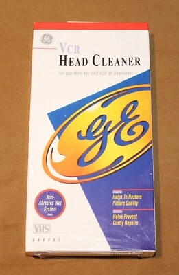 new sealed GE GEV001 VCR Head Cleaner VHS NOS mint - Image 1 of 4