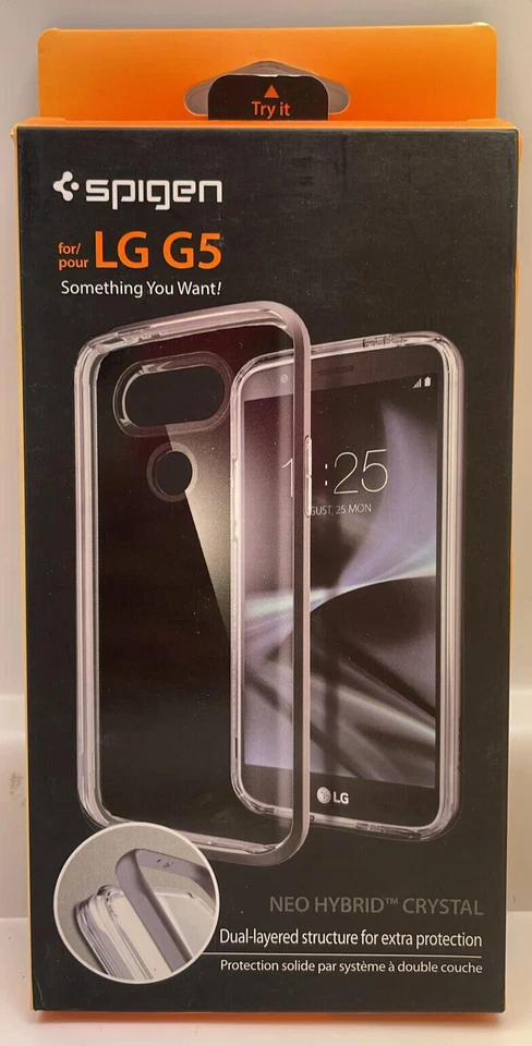 Spigen Neo Hybrid Crystal Case for LG G5 2016 - Gunmetal - Image 1 of 4