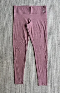 PINK Victoria's Secret Yoga Medium Pink Leggings Stretch Calf/Ankle Cut Outs - Picture 1 of 18