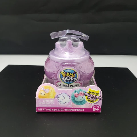 Pikmi Pops Surprise Cheeki Puffs Scented Plush Toy - Purple - Small - Blind Pack Cover