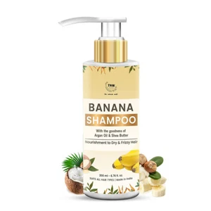 TNW-The Natural Wash Banana Shampoo für alle Haartypen 200 ml - Bild 1 von 3