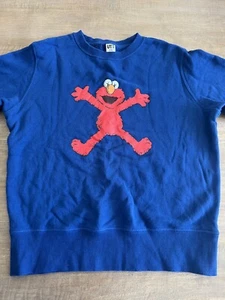 UNIQLO KIDS KAWS SESAME STREET ELMO SWEATER 9-10 - Picture 1 of 7