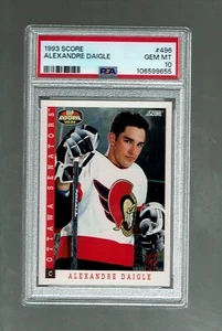 1993-94 . Score. Top Rookie. Alexandre Daigle. #496. PSA 10 Pop 1. - Picture 1 of 2