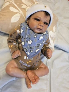 Lifelike Reborn Baby Doll Levi 16" 40cm Newborn - Picture 1 of 8