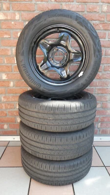 Sommerreifen / Kompletträder Ford Fiesta mit Continental 195/60 R 15 V  mit RDKS - Bild 1 von 4