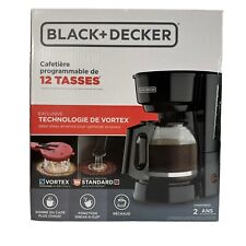 New Black + Decker 12 Cup Stainless Coffee Maker with Vortex Technology In Box