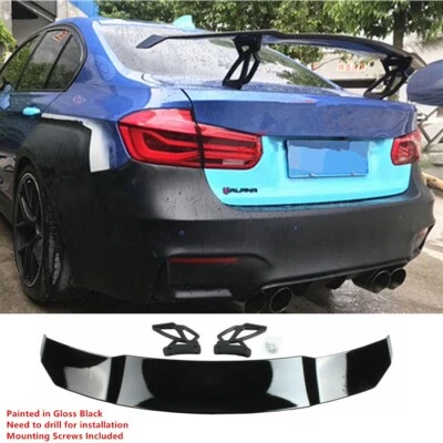 UNIVERSAL FITS 2012-2018 BMW 3 SERIES M3 / F30 SEDAN TRUNK GT STYLE SPOILER WING - Image 1 of 4
