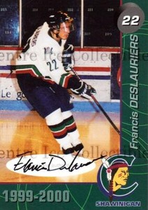 1999-00 Shawinigan Cataractes Autographed #8 Francis Deslauriers