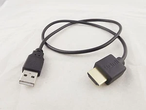 50 cm HDMI macho a USB 2.0 A macho enchufe adaptador convertidor conector cargador cable - Imagen 1 de 9