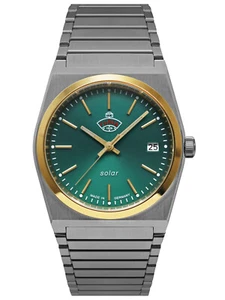 Ruhla Damenuhr Space Control Solar 35 MM mit Datum und Edelstahlband 4643M-4 - Picture 1 of 5