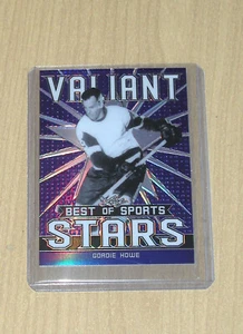 Leaf Best of Sports 2020 Valiant Stars hockey Gordie Howe púrpura 7/20 - Imagen 1 de 2