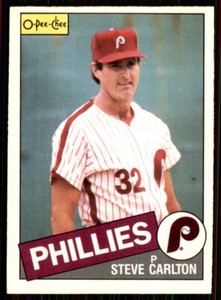 1985 O-Pee-Chee Steve Carlton Philadelphia Phillies #360