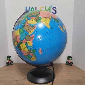 12” Day/Night Illuminated World Globe by Replogle 88 Constellations Light Up - Picture 1 of 3