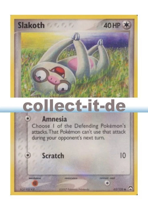 Pokemon EX Power Keepers - 63/108 - Slakoth - ENGLISCH - Bild 1 von 1