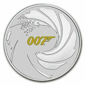 Perth Mint - 2021 James Bond 007 1 Oz Silver Perth Mint Business Strike Coin - Picture 1 of 2