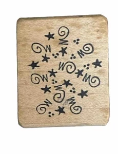Konfetti Stücke Party besondere Anlässe Schild Symbol feiern Holz Stempel - Bild 1 von 3