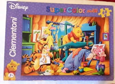 Puzzle Clementoni Personaggi Mondo Disney Super Color Maxi 60 Pezzi Grandi - Immagine 1 di 2