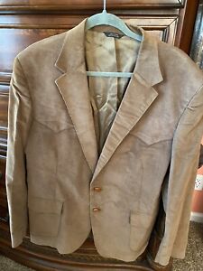 Vintage Levi’s Western Wear Jacket 46L Corduroy Sport Coat Blazer Cowboy Brown