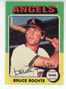 Bruce Bochte 1975 Baseball Topps #392 - Imagen 1 de 2