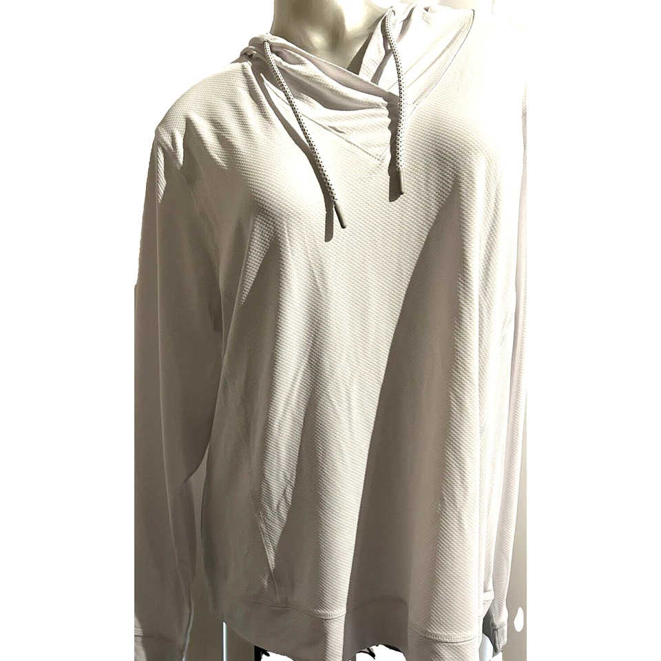NUEVO CON ETIQUETAS Para Mujer Free Country Marfil Blanco Pullover Sudadera con Capucha Chaqueta Protección Solar 2X 24 22 Foto 1 de 4