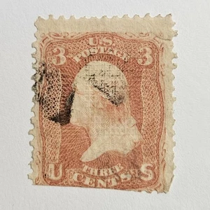 US Stamp Sc 88, 3c Washington, Used F/VF CV$30.00 (509A6) - Picture 1 of 1