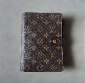 LOUIS VUITTON Agenda MM Monogram Tagesplaner Hülle Braun Gebraucht JAPAN - Bild 1 von 13