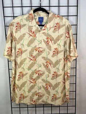 Рубашка рыболовная мужская Guy Harvey Marlin Paradise SS XL бежевая повседневная для побережья летняя - Изображение 1 из 4