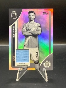 2025-26 Topps Premier League EPL Ruben Dias Jersey Patch Relic /75 Man City - Picture 1 of 2