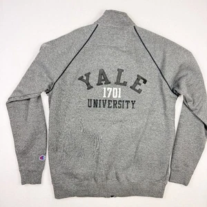 Yale University x Champion Full‑Zip Mock Neck Fleece Jacket Medium Gray NWT - Picture 1 of 7