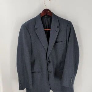 Jos. A Bank Long Sleeve Button Front Notched Lapel Blazer Blue Wool Blend 42S - Picture 1 of 9